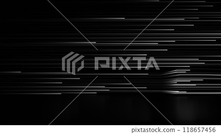 3D Render, Fast Speed white neon light trail going through dark background, abstract white and light with high fast technology. 3D Render, Fast Speed white neon light trail going through dark background, abstract white and light with high fast technology. 118657456