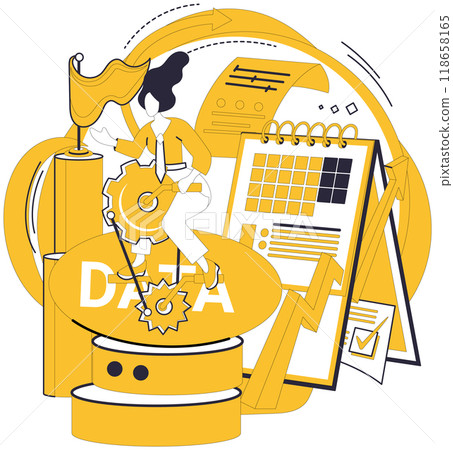 Big data vector illustration. Business, merchant, trades in currency knowledge within marketplace big data Internet, interstellar highway, connects constellations information in galaxy big data Big data vector illustration. Business, merchant, trades in currency knowledge within marketplace big data Internet, interstellar highway, connects constellations information in galaxy big data 118658165
