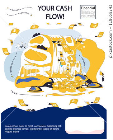Cash flow vector illustration. Income is heartbeat thriving and evolving economic cash flow Wealth accumulates like treasures gathered on journey financial discovery Budgeting is roadmap guiding Cash flow vector illustration. Income is heartbeat thriving and evolving economic cash flow Wealth accumulates like treasures gathered on journey financial discovery Budgeting is roadmap guiding 118658243