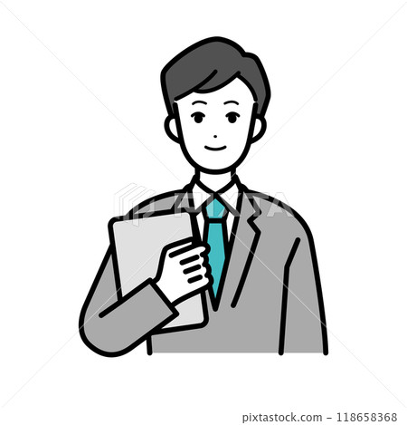 持有文件的商務人士的插圖 持有文件的商務人士的插圖 118658368