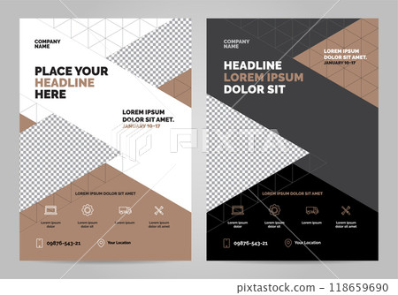 Brochure Layout template design 118659690