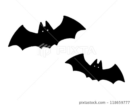 Bats - Loosely drawn by hand 118659777