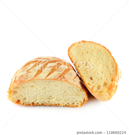 slice of fresh white wheat bread, isolated on white background. Free space for text. slice of fresh white wheat bread, isolated on white background. Free space for text. 118660224