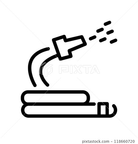 Nice Pipe Water spreding icon design 118660720