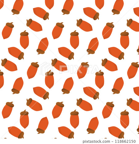 acorn walnut forest tree brown pattern background acorn walnut forest tree brown pattern background 118662150