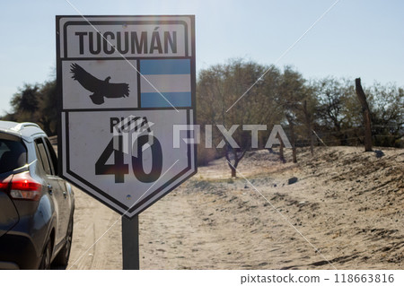 Driving through Argentina, along the famous route 40. Driving through Argentina, along the famous route 40. 118663816