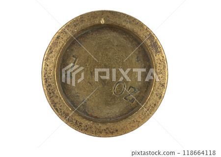 Old rusty 1 ounce weight for scales 118664118