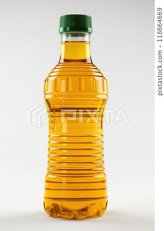 Bottle of cooking oil isolated on white background 118664669