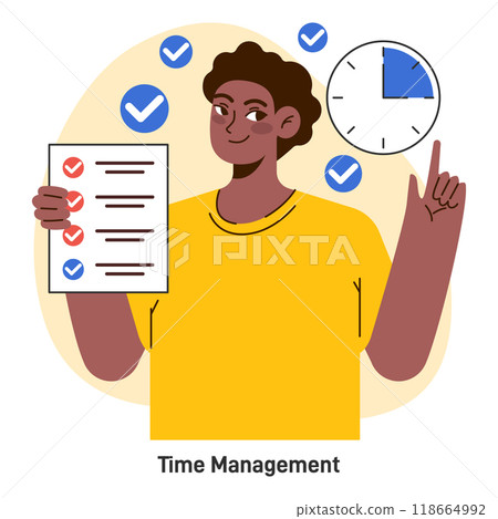 Minimalist lifestyle. Simple and restrained living practice. Modern trendy idea of decluttering a living routine. Mindful time management. Flat vector illustration Minimalist lifestyle. Simple and restrained living practice. Modern trendy idea of decluttering a living routine. Mindful time management. Flat vector illustration 118664992