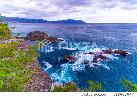 [Sea material] Scenery of Goishi coast [Iwate Prefecture] 118665647
