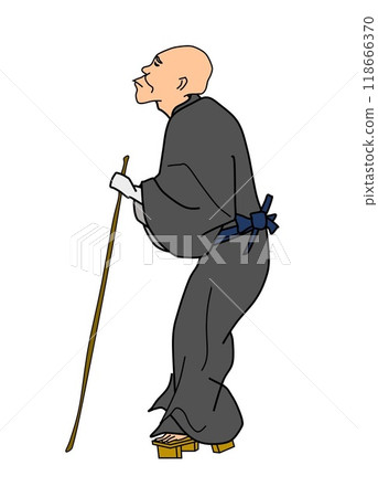 Old Man - From Illustrated Guide to Famous Places of Edo 118666370