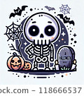 萬聖節骨架圖 118666537