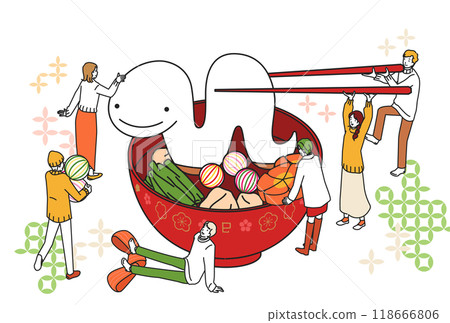 2025 Year of the Snake New Year's card 2025 Year of the Snake New Year's card 118666806