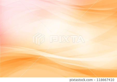 Orange waves on a white background Orange waves on a white background 118667410