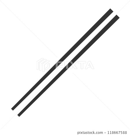 一種用於烹飪的筷子的插圖,稱為“saibashi” 一種用於烹飪的筷子的插圖,稱為“saibashi” 118667588