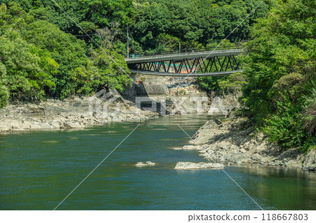 Scenery of the upstream of the Uji River, Uji City, Kyoto Prefecture Scenery of the upstream of the Uji River, Uji City, Kyoto Prefecture 118667803