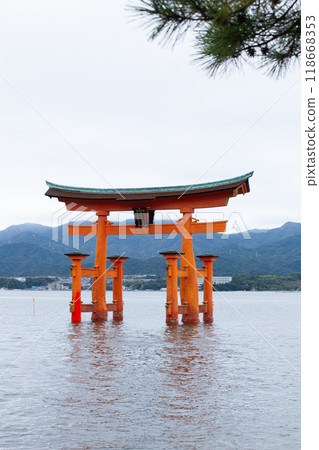 The Great Torii Gate of Itsukushima Shrine in Miyajima, Hiroshima Prefecture 118668353