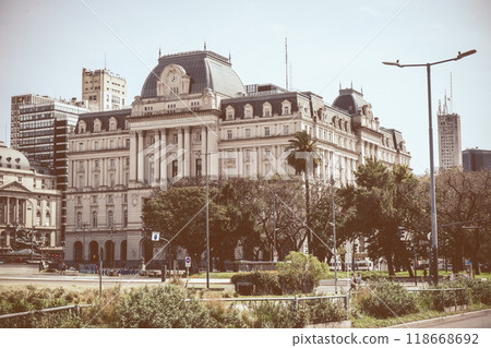 Buenos Aires, Argentina, 09-21-2024: Kirchner Cultural Center, ex Post Office Palace or Central Post Office Buenos Aires, Argentina, 09-21-2024: Kirchner Cultural Center, ex Post Office Palace or Central Post Office 118668692
