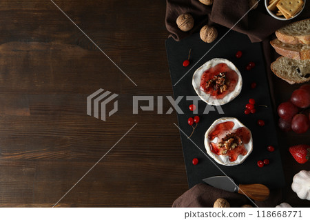 Camembert cheese, concept of tasty and delicious food Camembert cheese, concept of tasty and delicious food 118668771