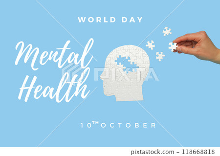 World Mental Health Day, created using Generative AI technology. 118668818