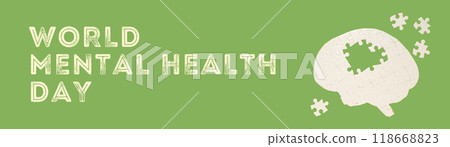 World Mental Health Day, created using Generative AI technology. 118668823