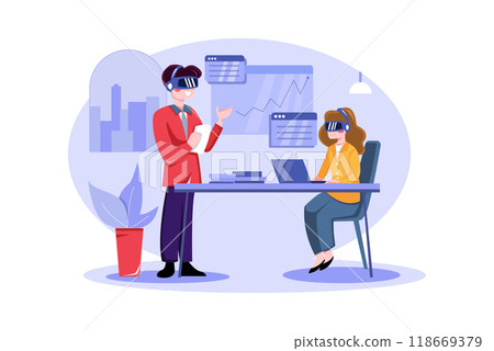 Business Analysis Using VR 118669379