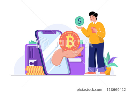 Cryptocurrency Exchange Cryptocurrency Exchange 118669412
