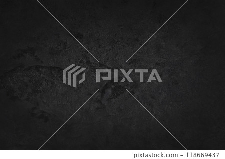Dark grey black slate texture in natural pattern with high resolution for background and design art work. Black stone wall. 118669437
