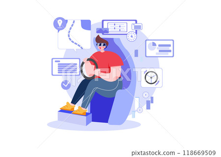 identity Security Illustration concept on a white background identity Security Illustration concept on a white background 118669509