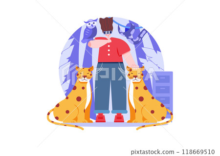 identity Security Illustration concept on a white background identity Security Illustration concept on a white background 118669510