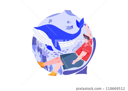 identity Security Illustration concept on a white background 118669512
