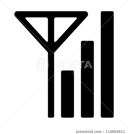 Mobile phone reception icon 118669812