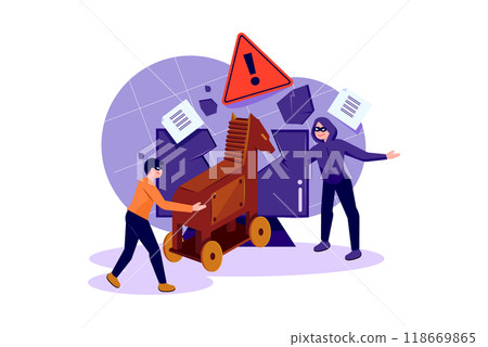 Authentication Security Illustration concept on a white background Authentication Security Illustration concept on a white background 118669865