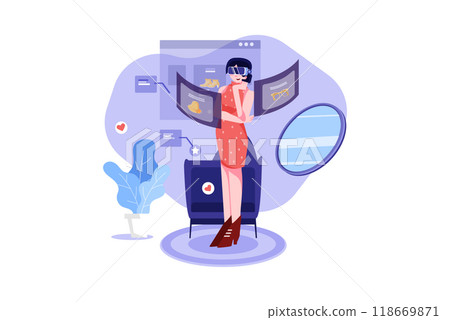 Authentication Security Illustration concept on a white background 118669871