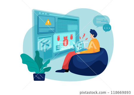 Authentication Security Illustration concept on a white background Authentication Security Illustration concept on a white background 118669893