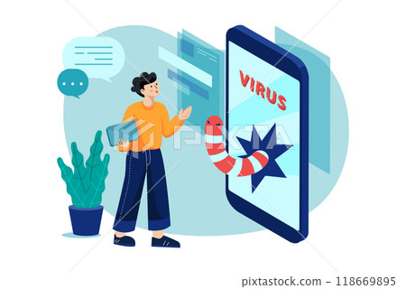 Authentication Security Illustration concept on a white background Authentication Security Illustration concept on a white background 118669895