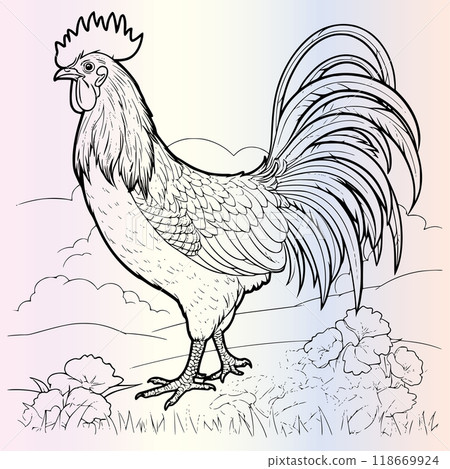 Farm Animal Coloring Pages Drawing For Kids Farm Animal Coloring Pages Drawing For Kids 118669924