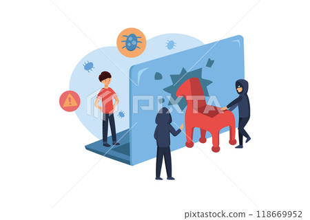 Computer Trojan Horse Attack 118669952