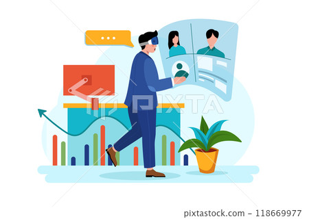 Virtual Business meeting 118669977