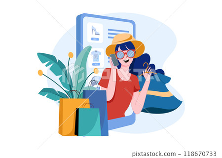 Authentication Security Illustration concept on a white background 118670733