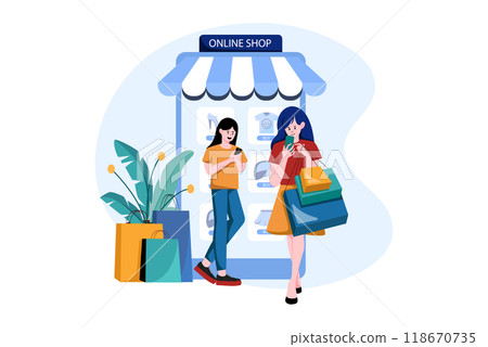 Authentication Security Illustration concept on a white background 118670735