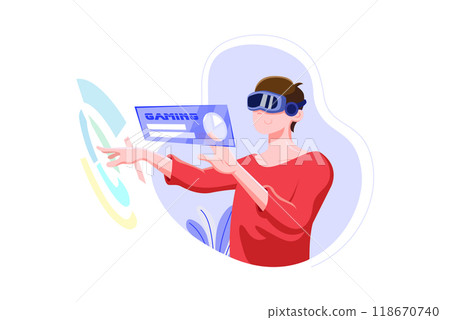 Authentication Security Illustration concept on a white background 118670740