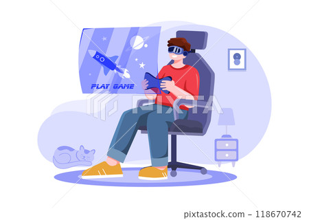 Authentication Security Illustration concept on a white background 118670742