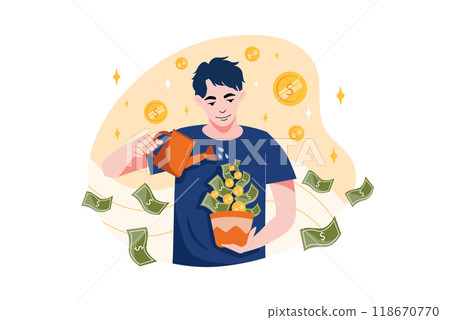 Authentication Security Illustration concept on a white background 118670770