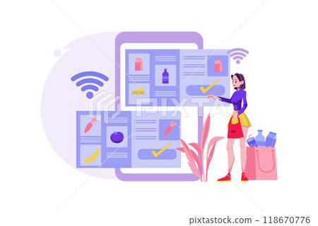 Authentication Security Illustration concept on a white background 118670776