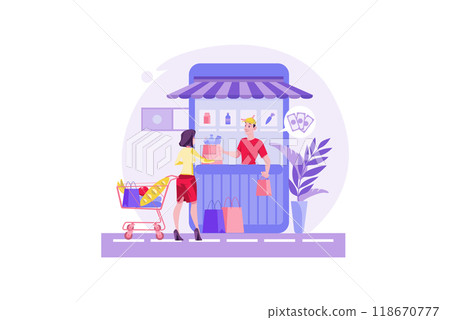 Authentication Security Illustration concept on a white background Authentication Security Illustration concept on a white background 118670777