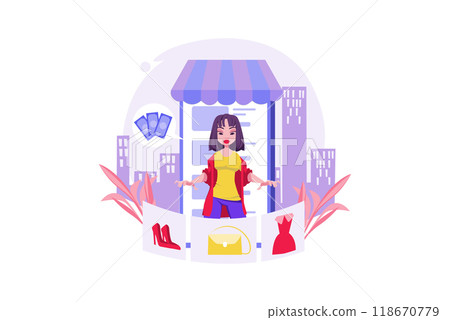 Authentication Security Illustration concept on a white background Authentication Security Illustration concept on a white background 118670779