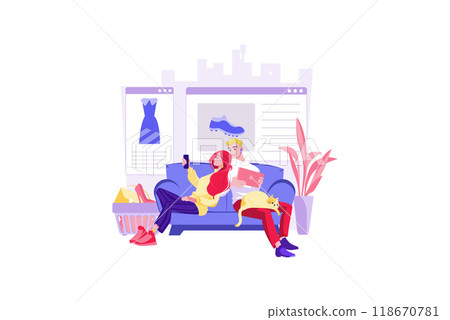 Authentication Security Illustration concept on a white background Authentication Security Illustration concept on a white background 118670781