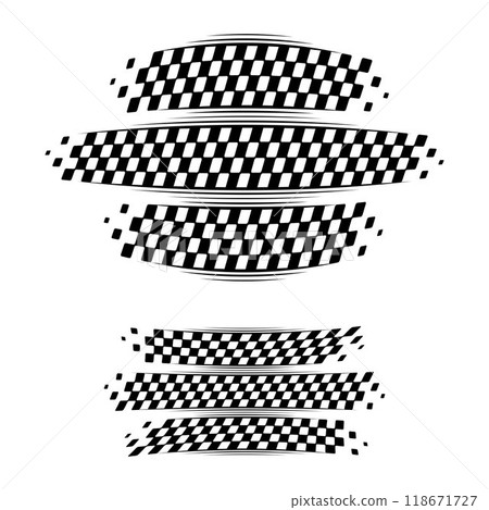 Racing checkered black frames Racing checkered black frames 118671727
