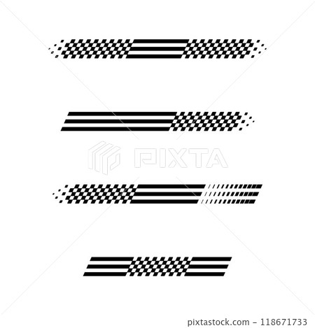 Linear checkered racing 118671733